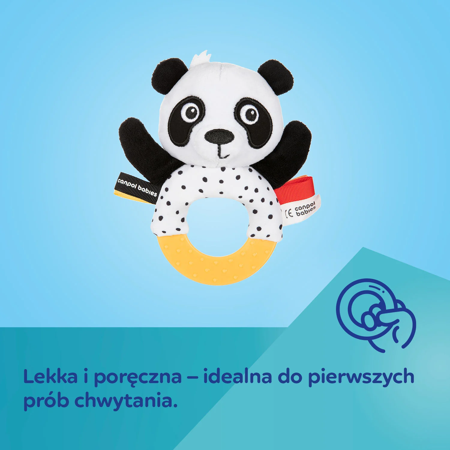 Canpol Babies BabiesBoo sensoryczna zabawka z gryzakiem i grzechotką 1 sztuka