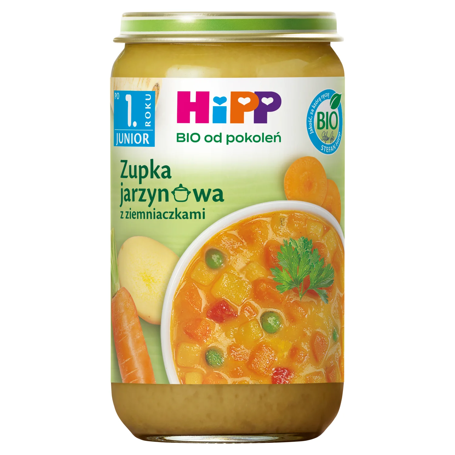 HiPP BIO Junior zupka jarzynowa z ziemniaczkami po 1. roku, 250 g