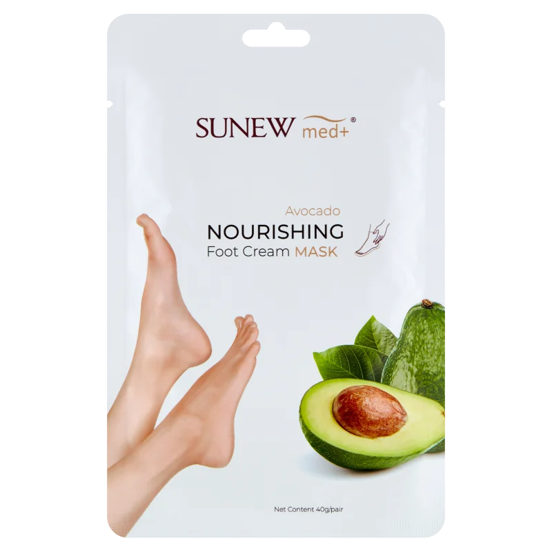 SunewMed+ nawilżająca maska do stóp z olejem awokado