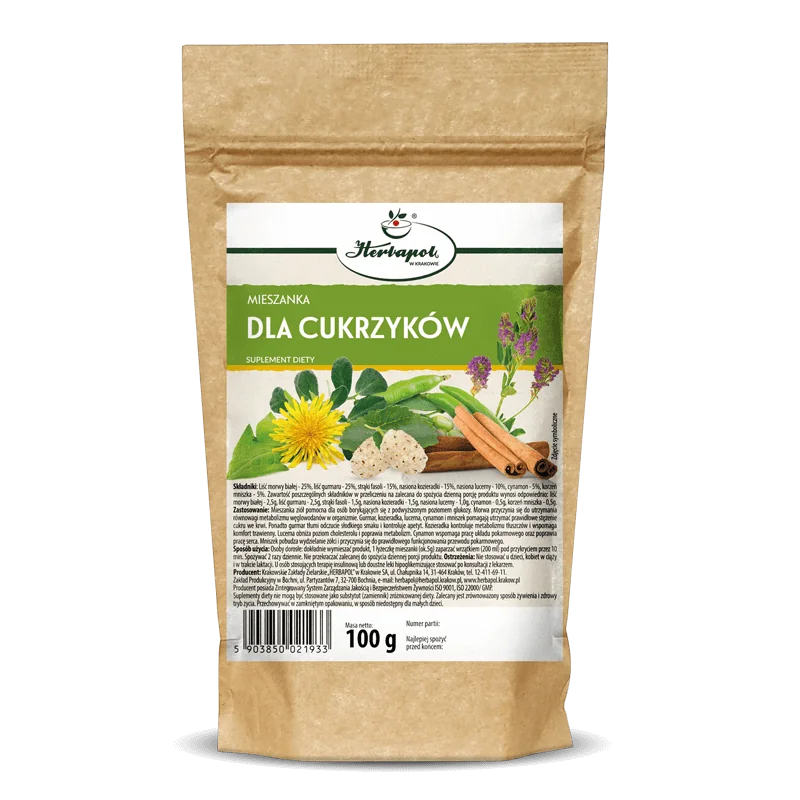 Herbapol Mieszanka DLA CUKRZYKÓW mieszanka ziół, 100 g