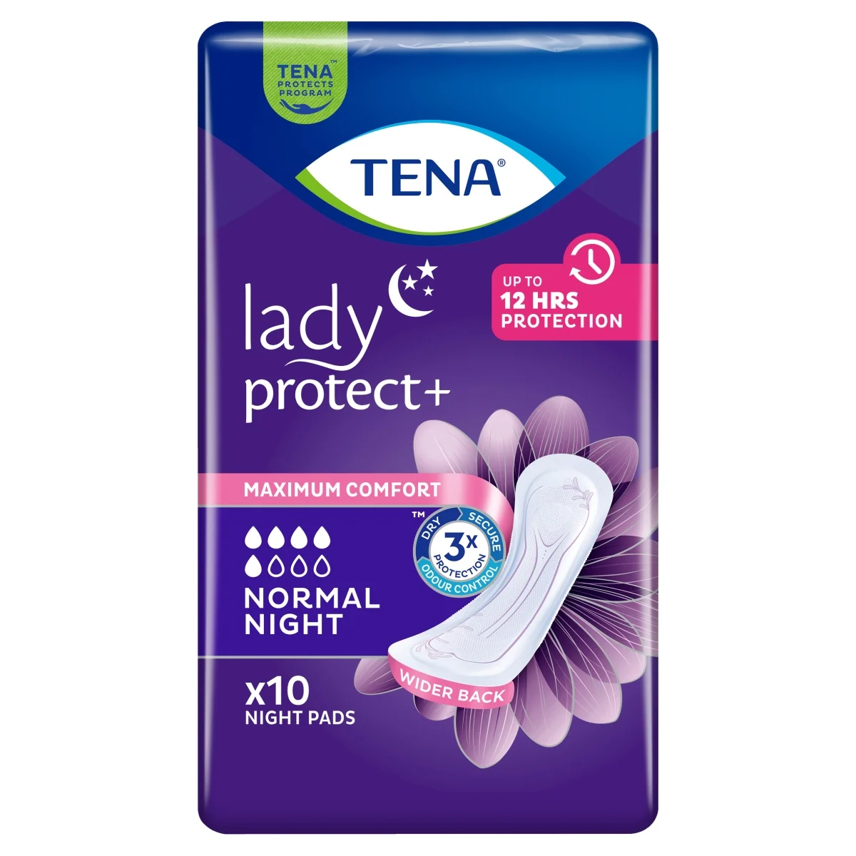 TENA Lady Protect+ podpaski specjalistyczne Normal Night, 10 sztuk