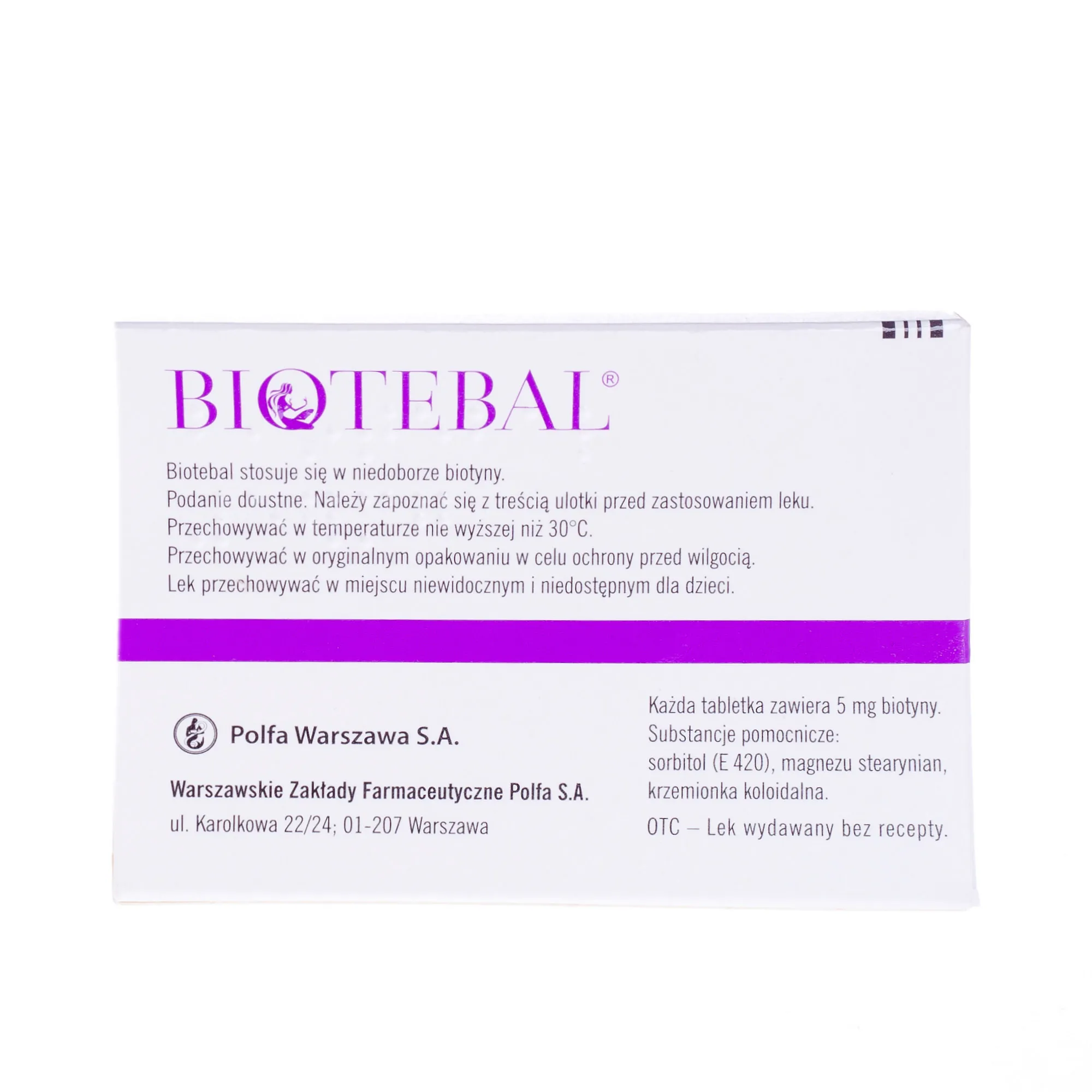 Biotebal 5 mg, 30 tabletek 