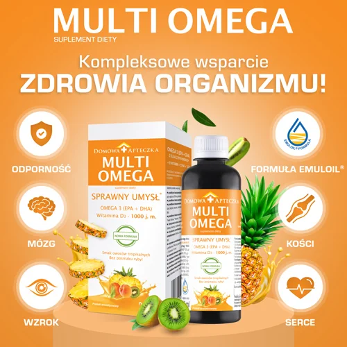 MultiOmega syrop o smaku owoców tropikalnych, 250 ml