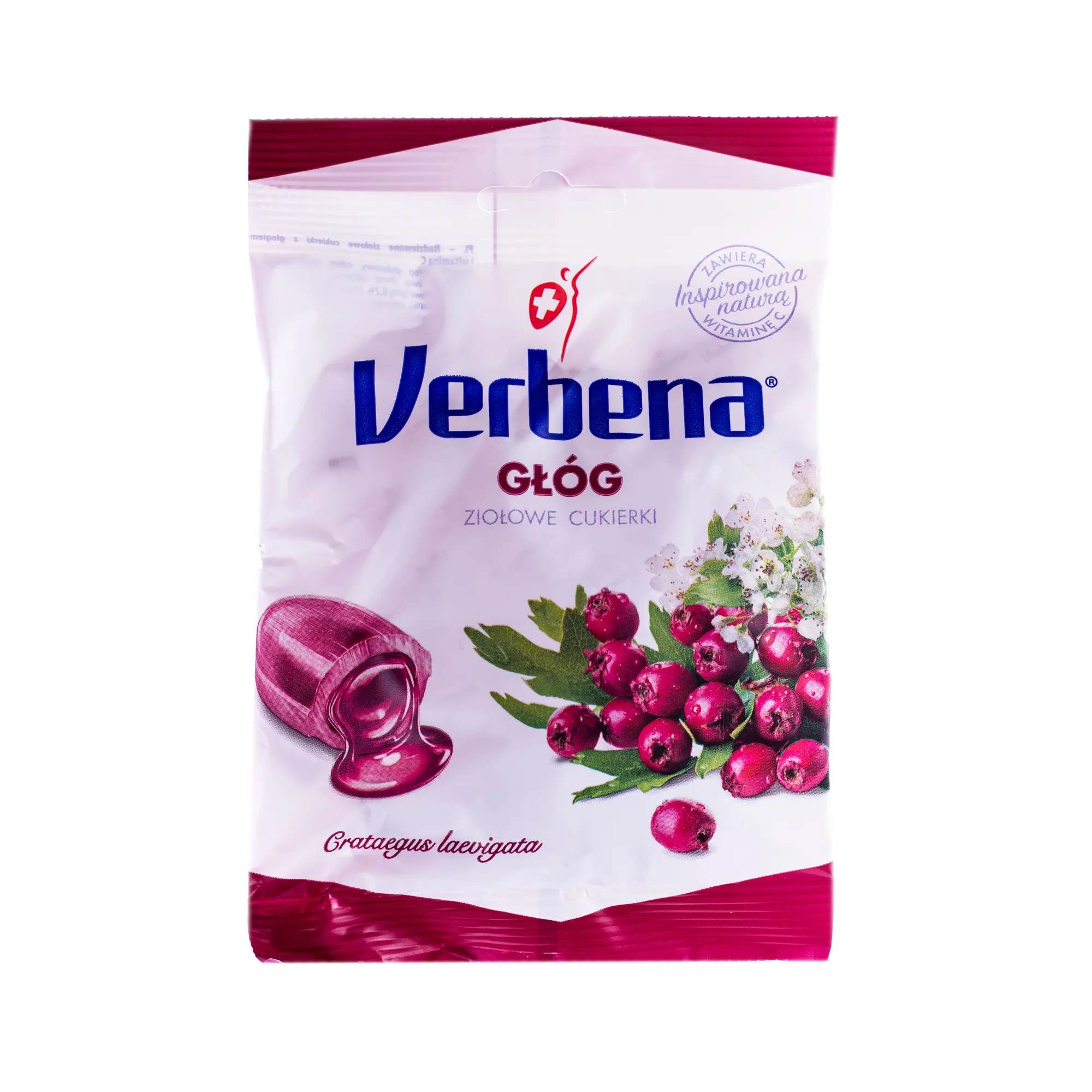 Verbena, cukierki ziołowe z głogiem i witaminą C, 60g