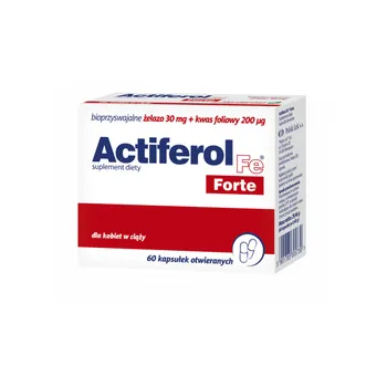 Actiferol Fe Forte, suplement diety, 60 kapsułek 