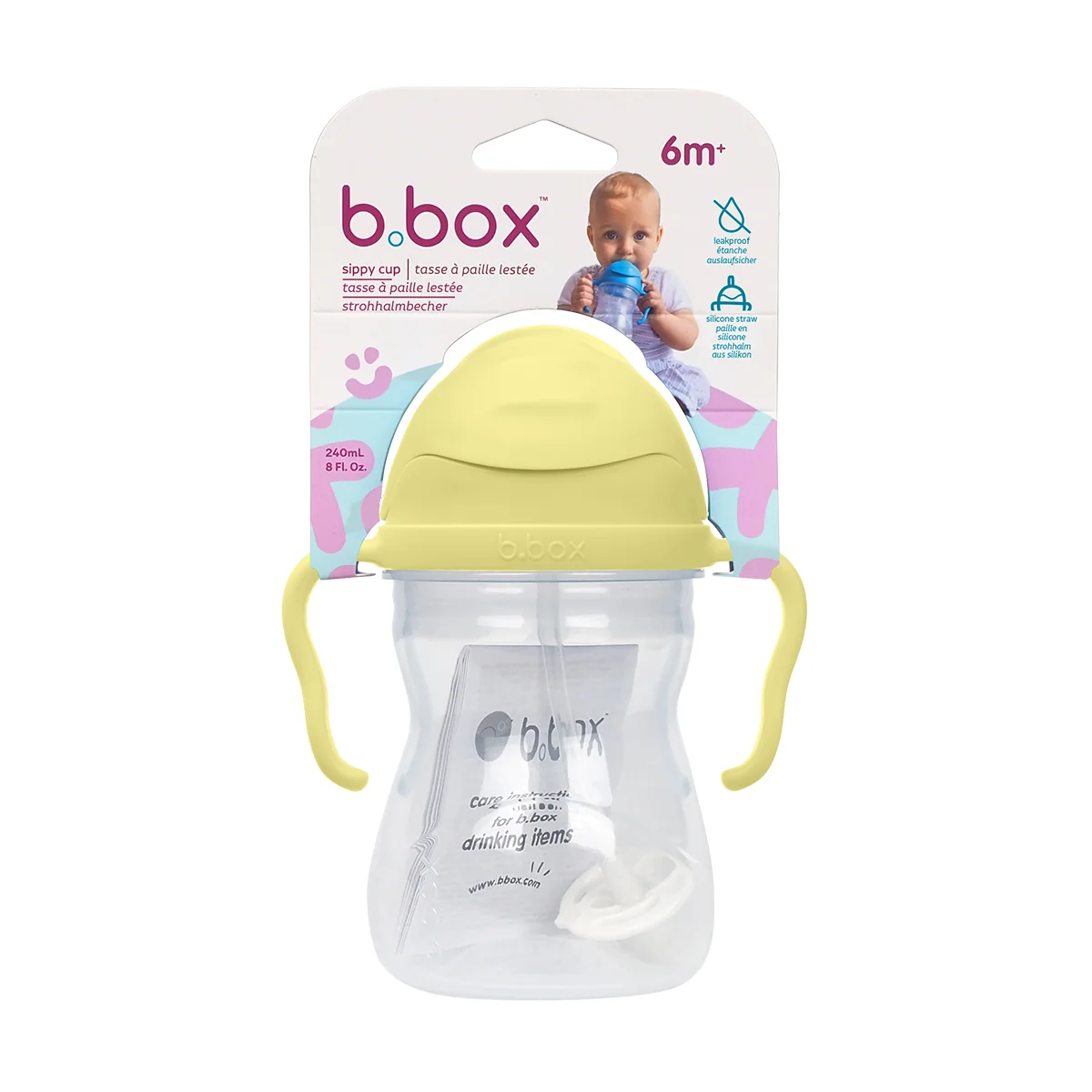 B.Box, bidon ze słomką, gelato banana split, 240 ml