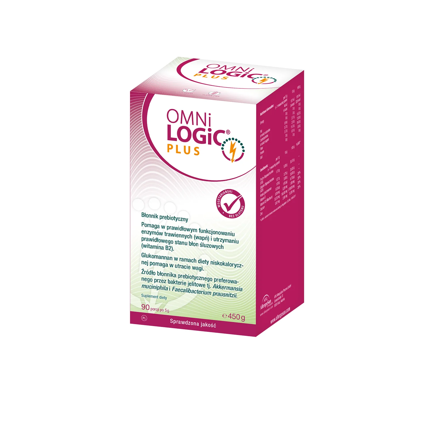 OMNi-LOGiC® PLUS błonnik prebiotyczny w słoiku, 450 g