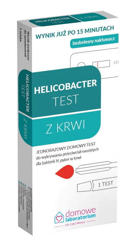 Domowe Laboratorium, Test Helicobacter, wykrywający Helicobacter Pylori, 1 szt