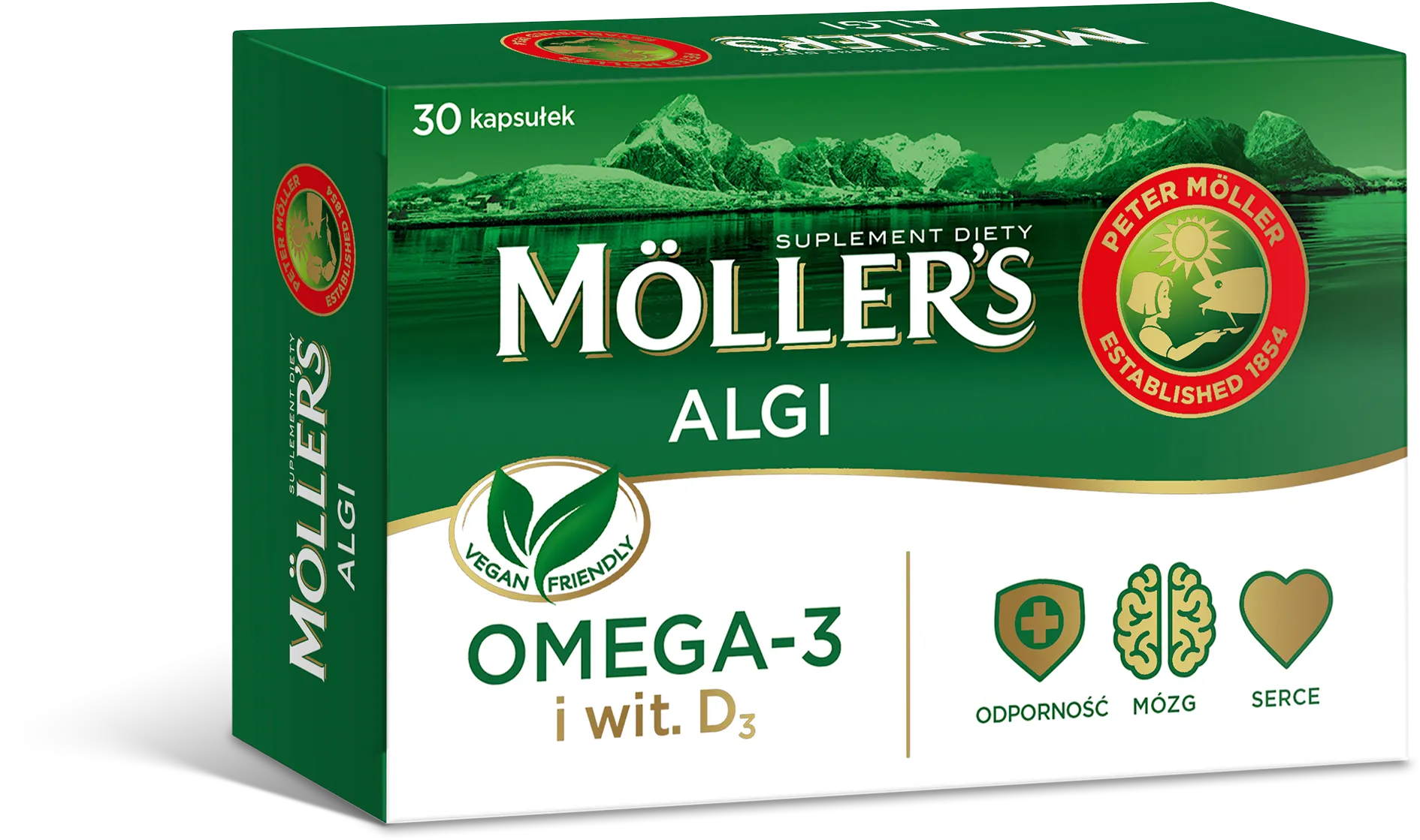 Moller's Algi, suplement diety, 30 kapsułek
