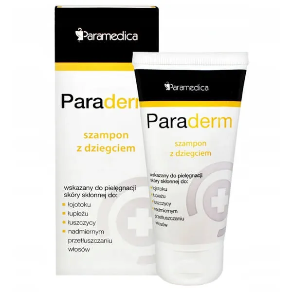 Paraderm, szampon przeciwłupieżowy z dziegciem, 150 g