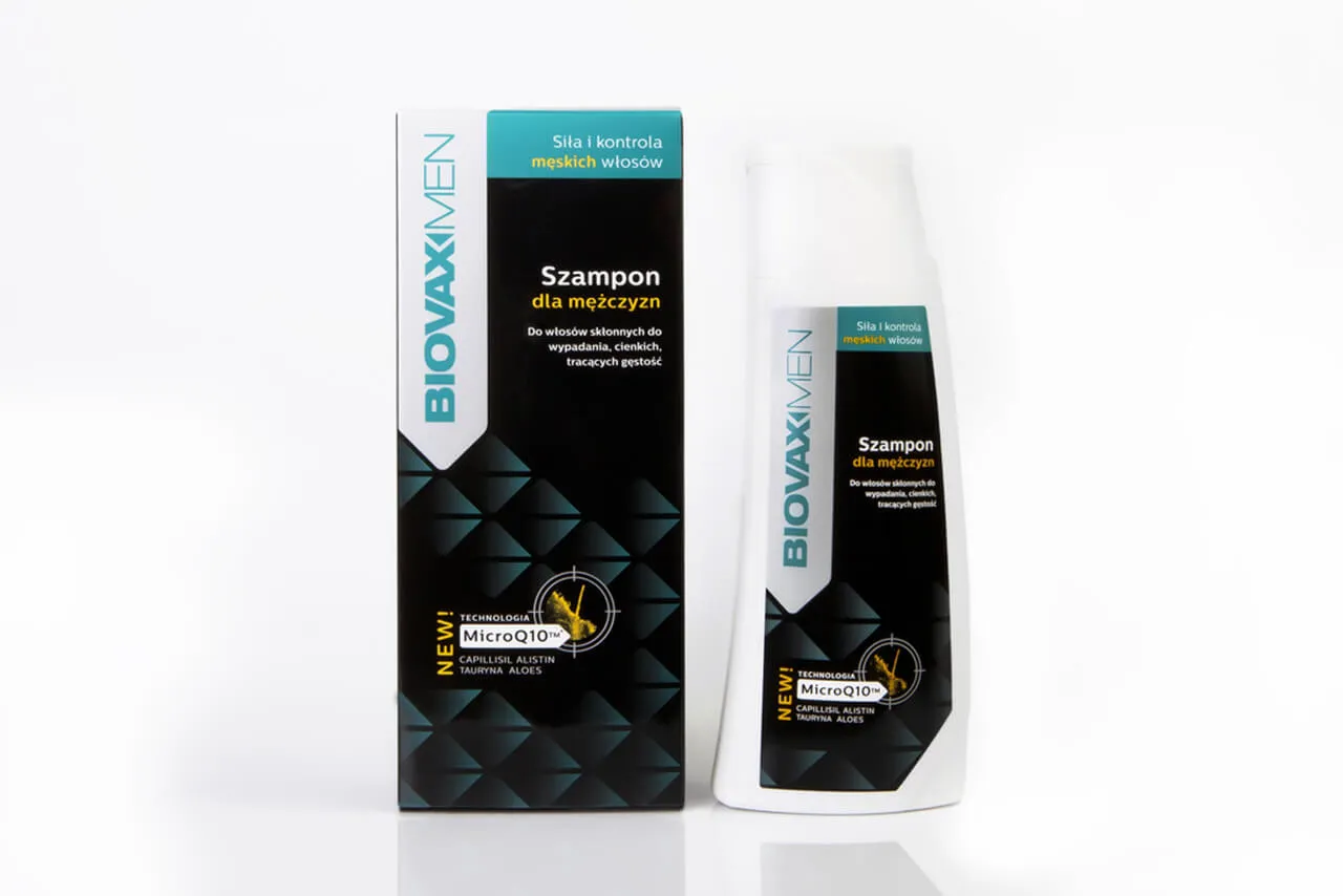 Biovax Men, szampon do włosów skłonnych do wypadania, cienkich i tracących gęstość, 200 ml