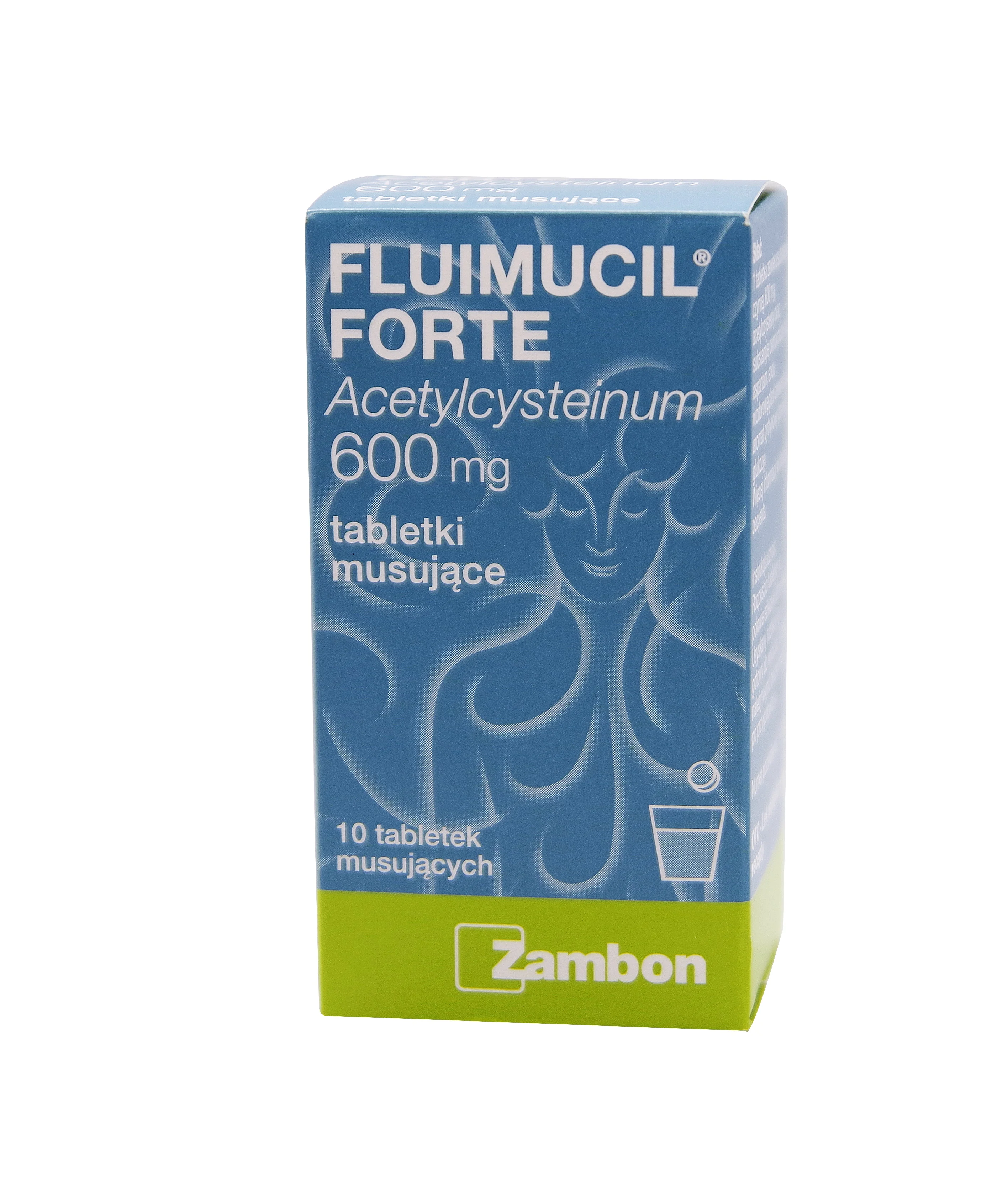 Fluimucil Forte 600 mg, 10 tabletek musujących