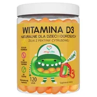 MyVita, Witamina D3, naturalne żelki dla dzieci i dorosłych, suplement diety, 120 sztuk