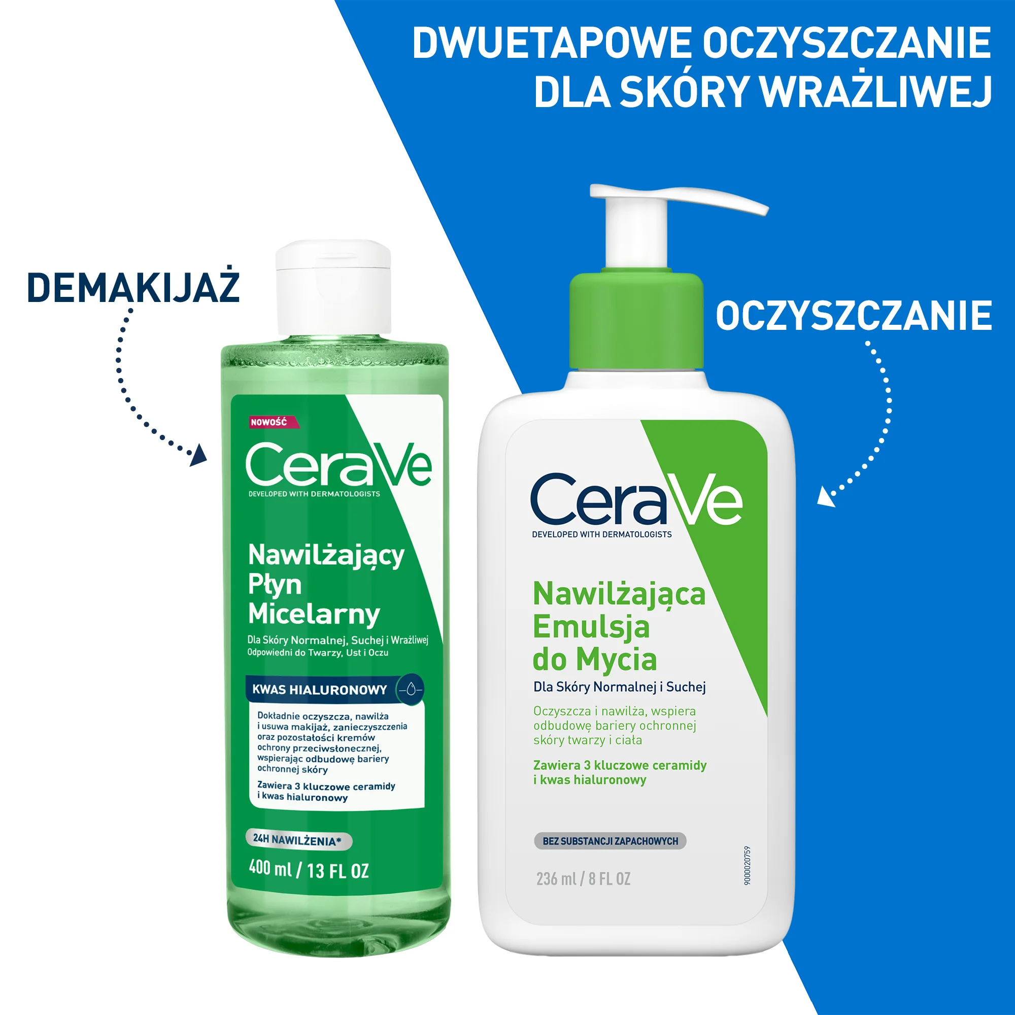 CeraVe nawilżający płyn micelarny, 400 ml