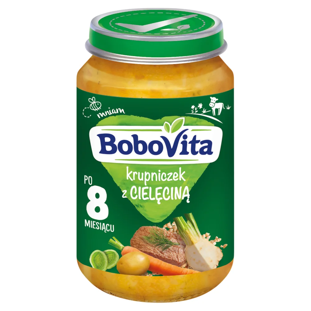 BoboVita krupniczek z cielęcinką, 190 g