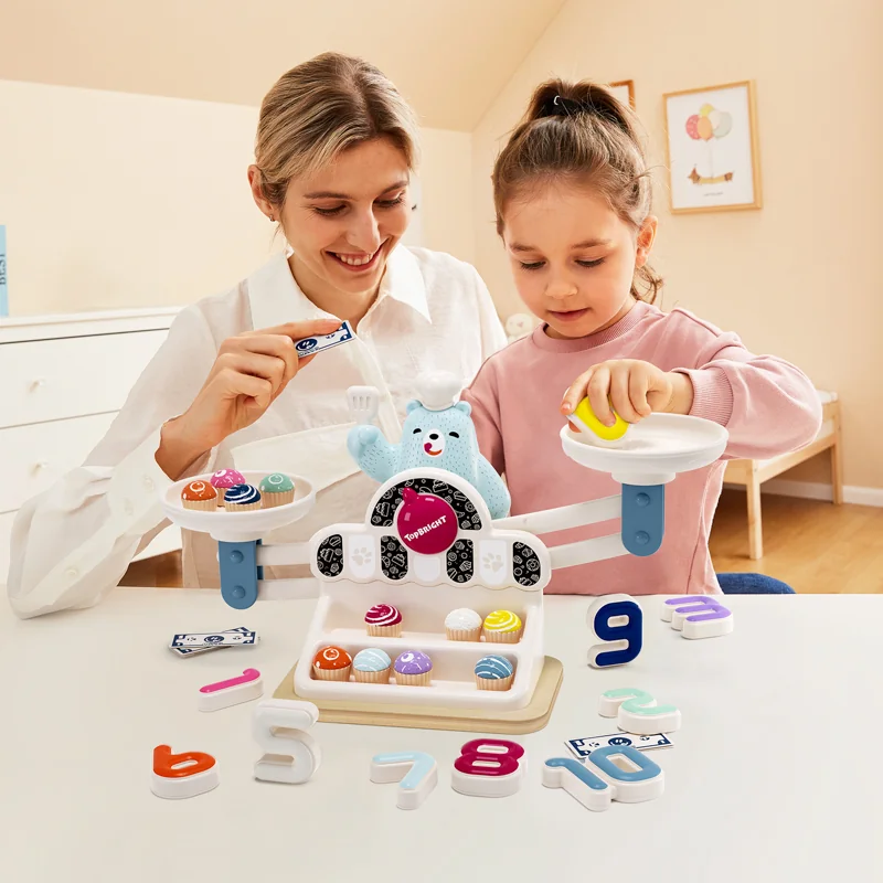 Top Bright Głodny Miś waga szalkowa Montessori 36 m+