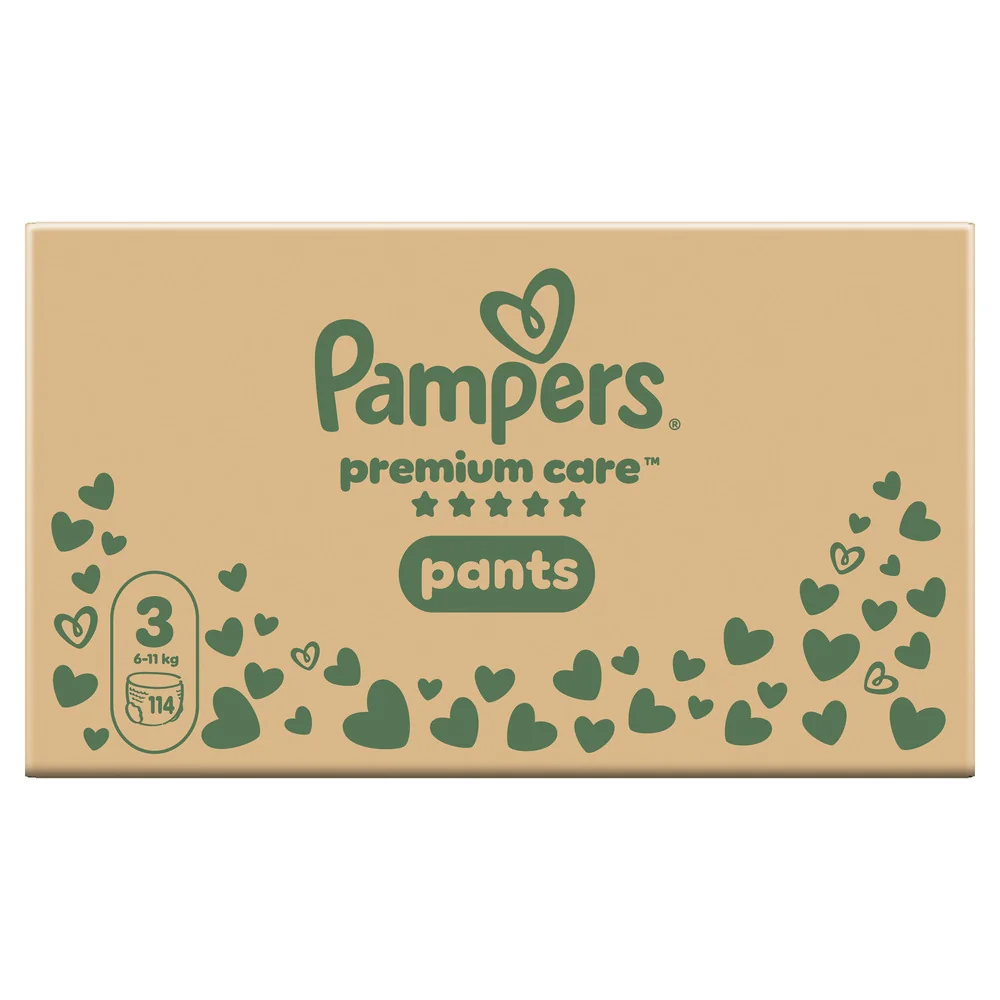 Pampers Premium Care Pants 3 pieluchomajtki, rozmiar 3, 6-11 kg, 114 sztuk