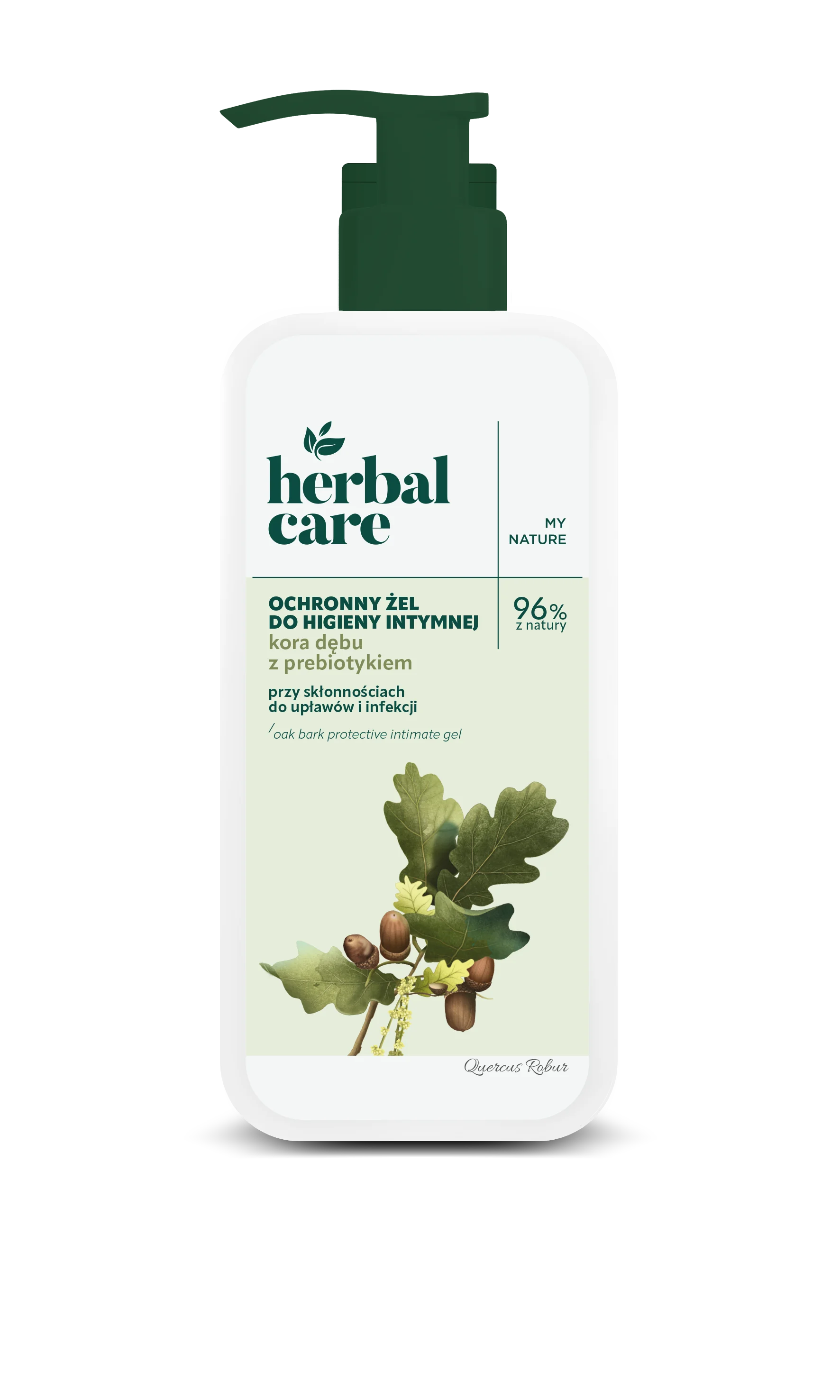 Herbal Care Ochronny żel do higieny intymnej kora dębu i prebiotyk, 330 ml