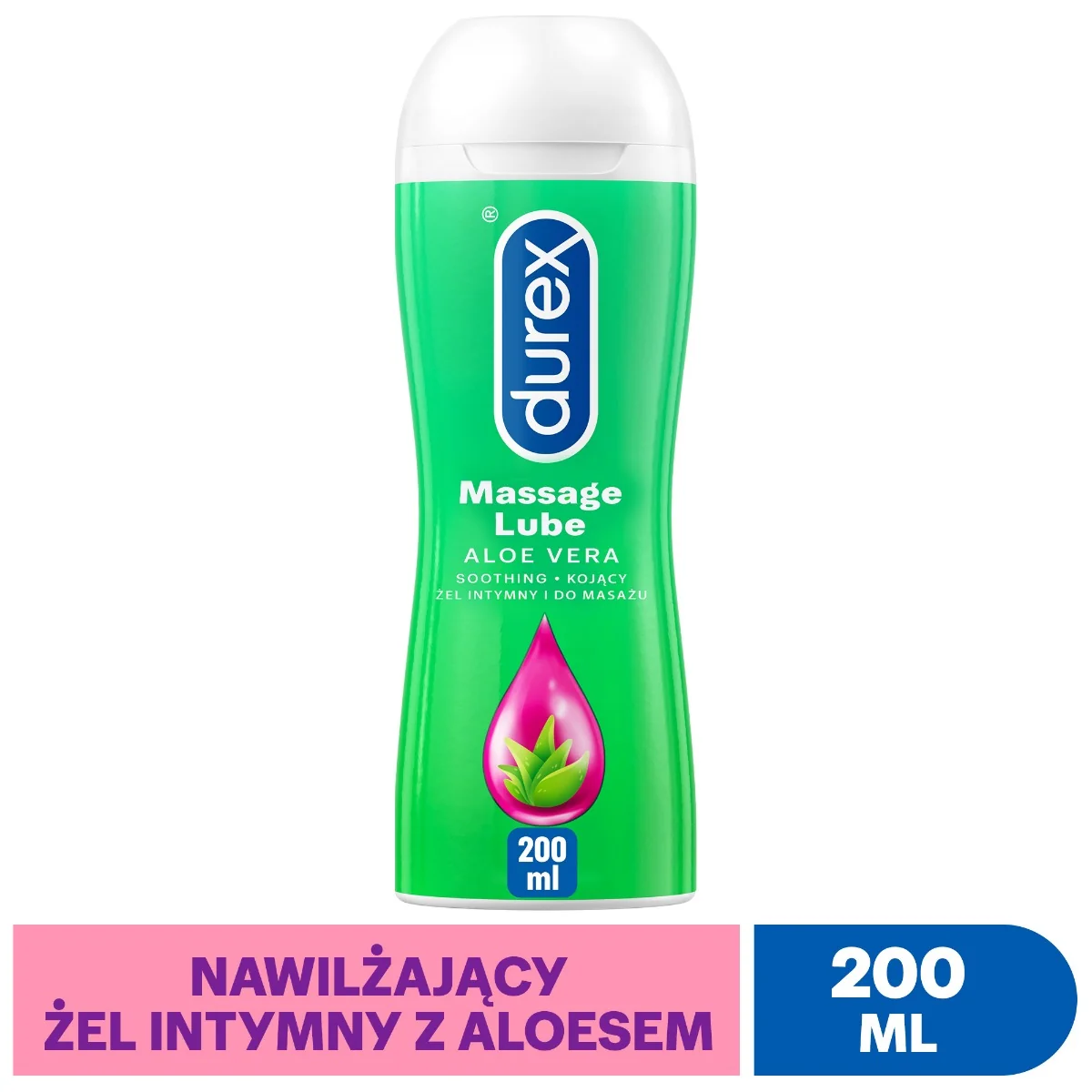 Durex play 2w1 żel do masażu z kojącym aloesem, 200 ml