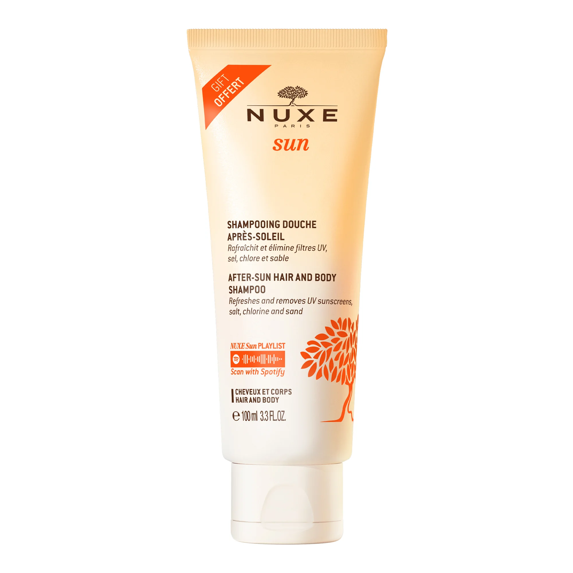Nuxe Sun zestaw mleczko do opalania twarzy i ciała SPF 50, 150 ml + żel pod prysznic po opalaniu, 100 ml