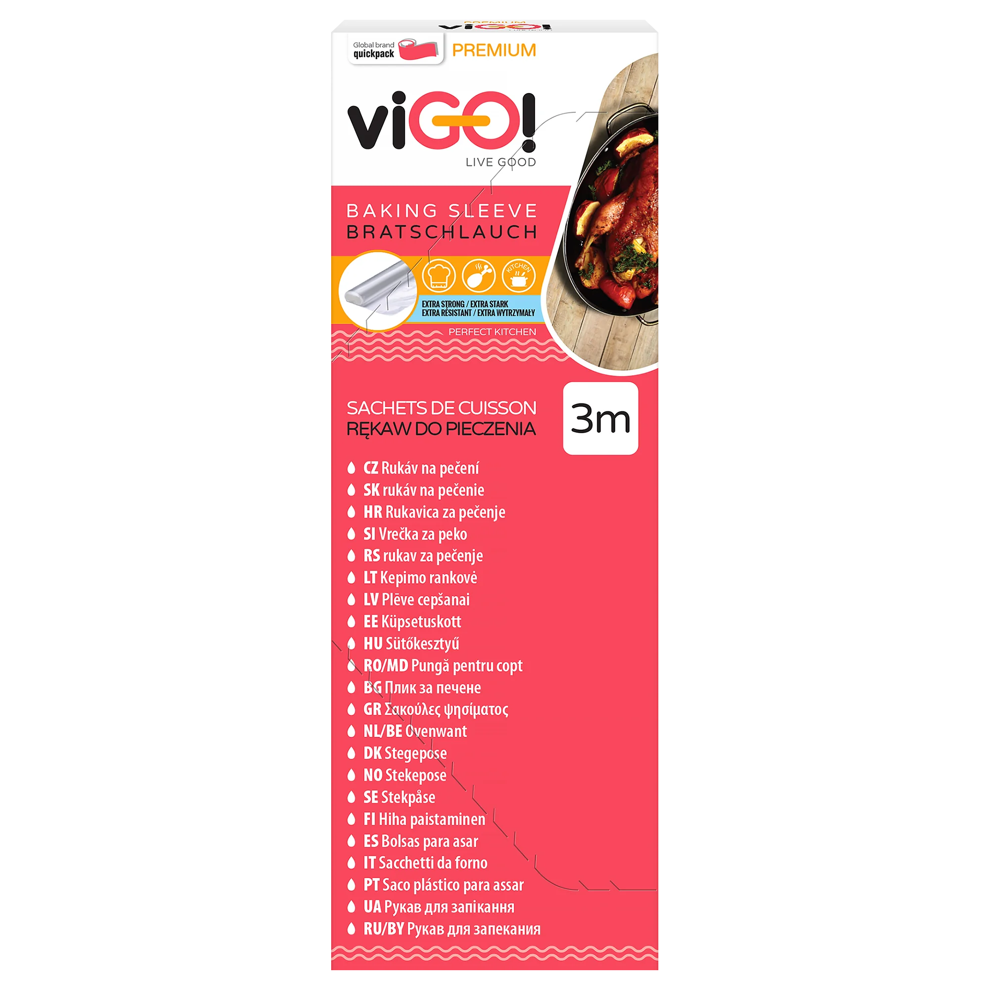 viGO! Premium rękaw do pieczenia box, 3 m