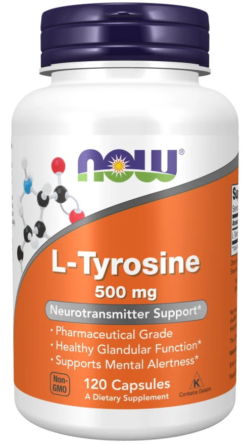 Now Foods L-Tyrozyna 500 mg 120 kapsułek
