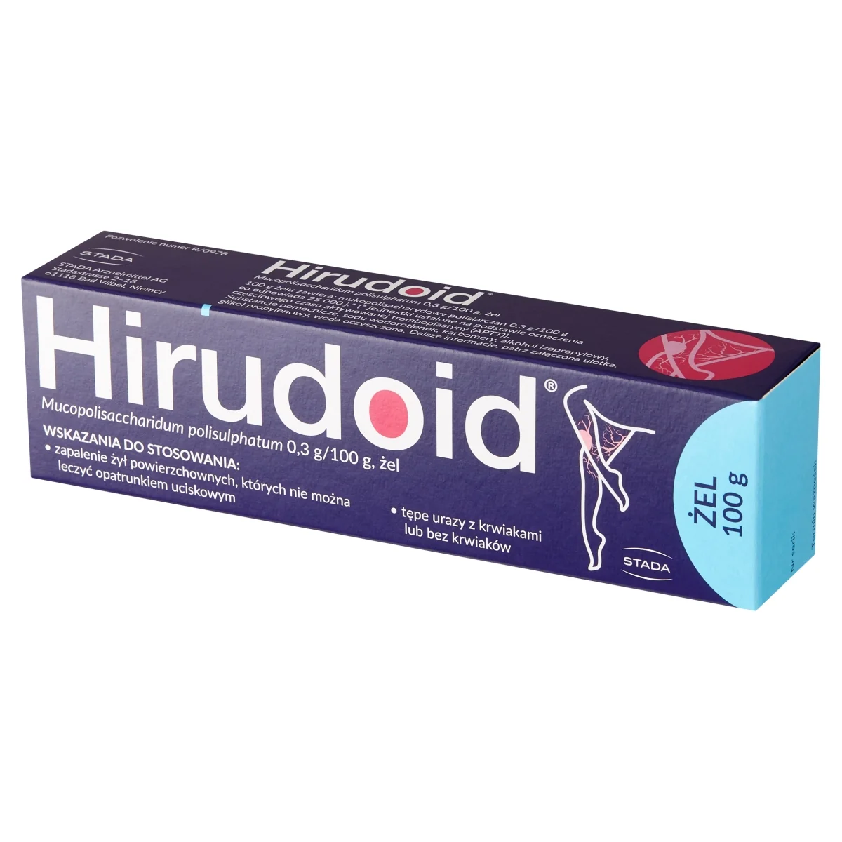 Hirudoid 0,3 g/100 g, żel, 100 g