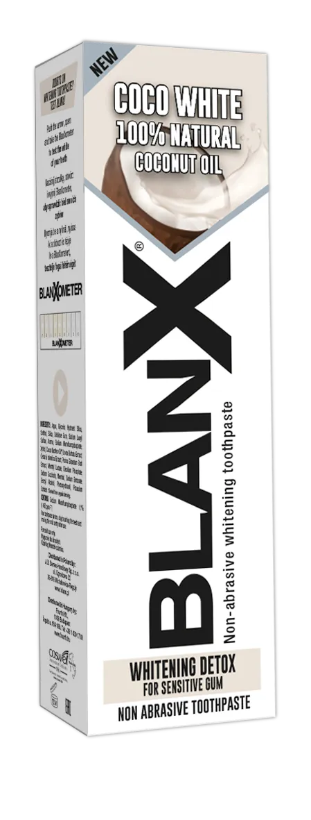 BlanX Coco White, Kokosowa Biel, pasta do zębów, 75 ml