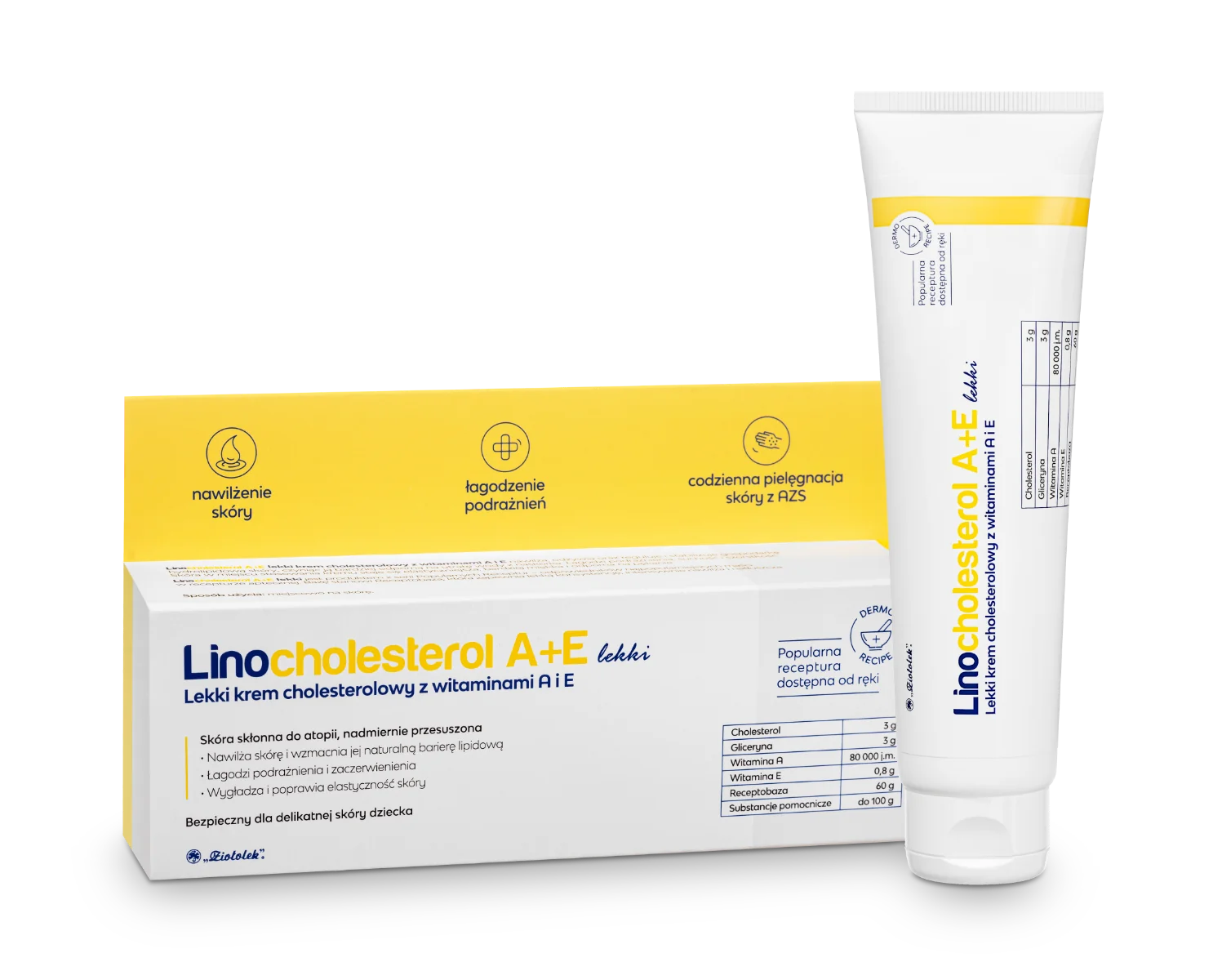 Linocholesterol lekki krem cholesterolowy A+E, 80g