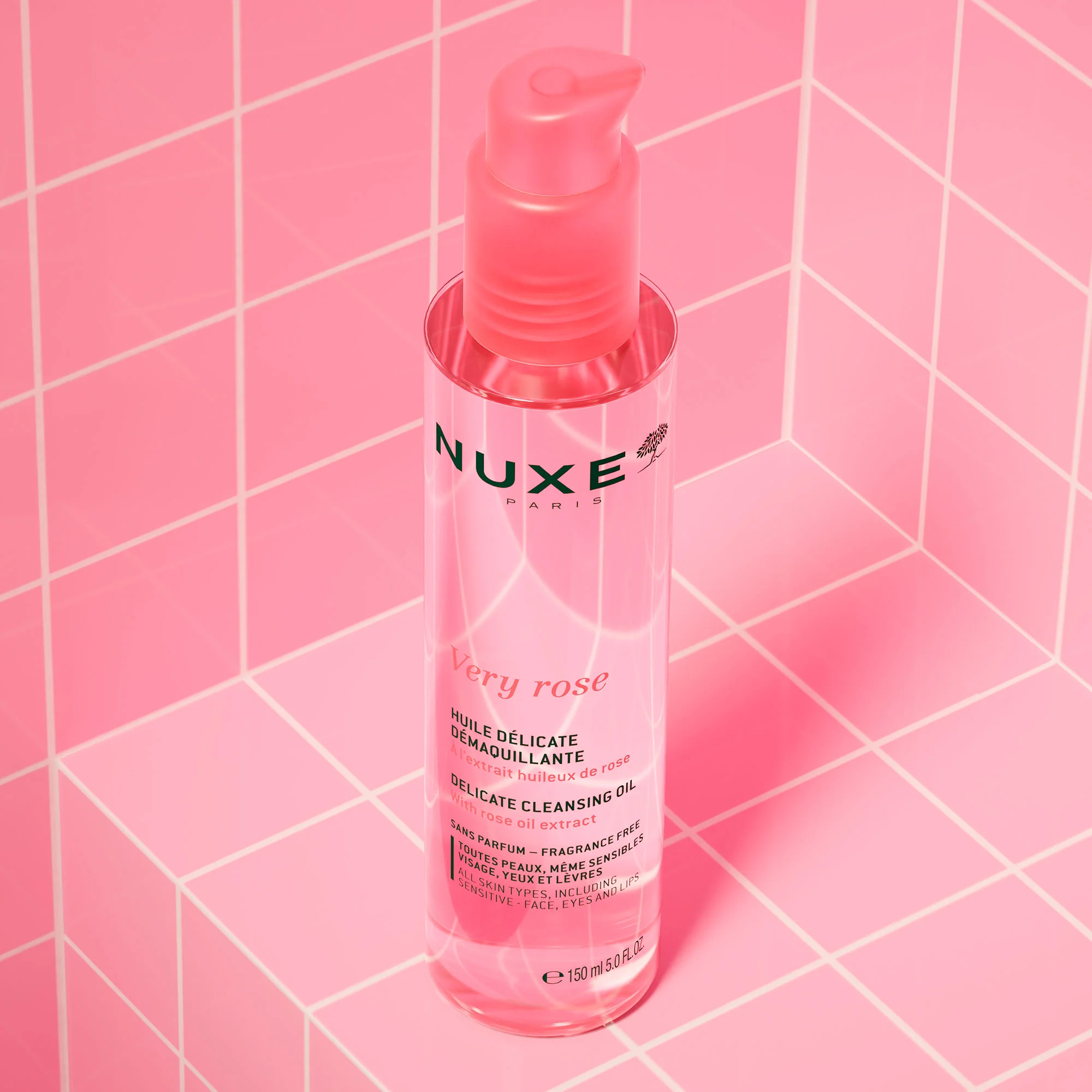 Nuxe Very Rose delikatny olejek do demakijażu, 150 ml