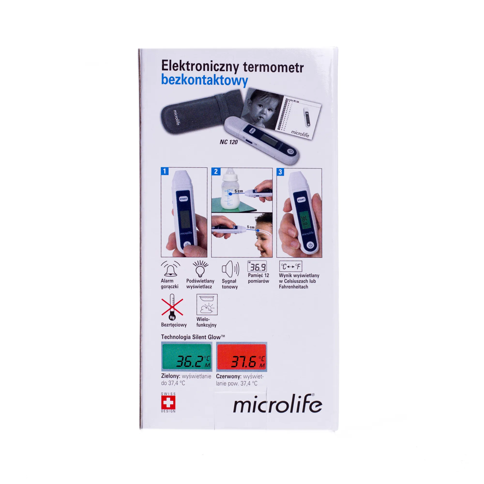 Microlife NC 120, elektroniczny termometr bezkontaktowy 
