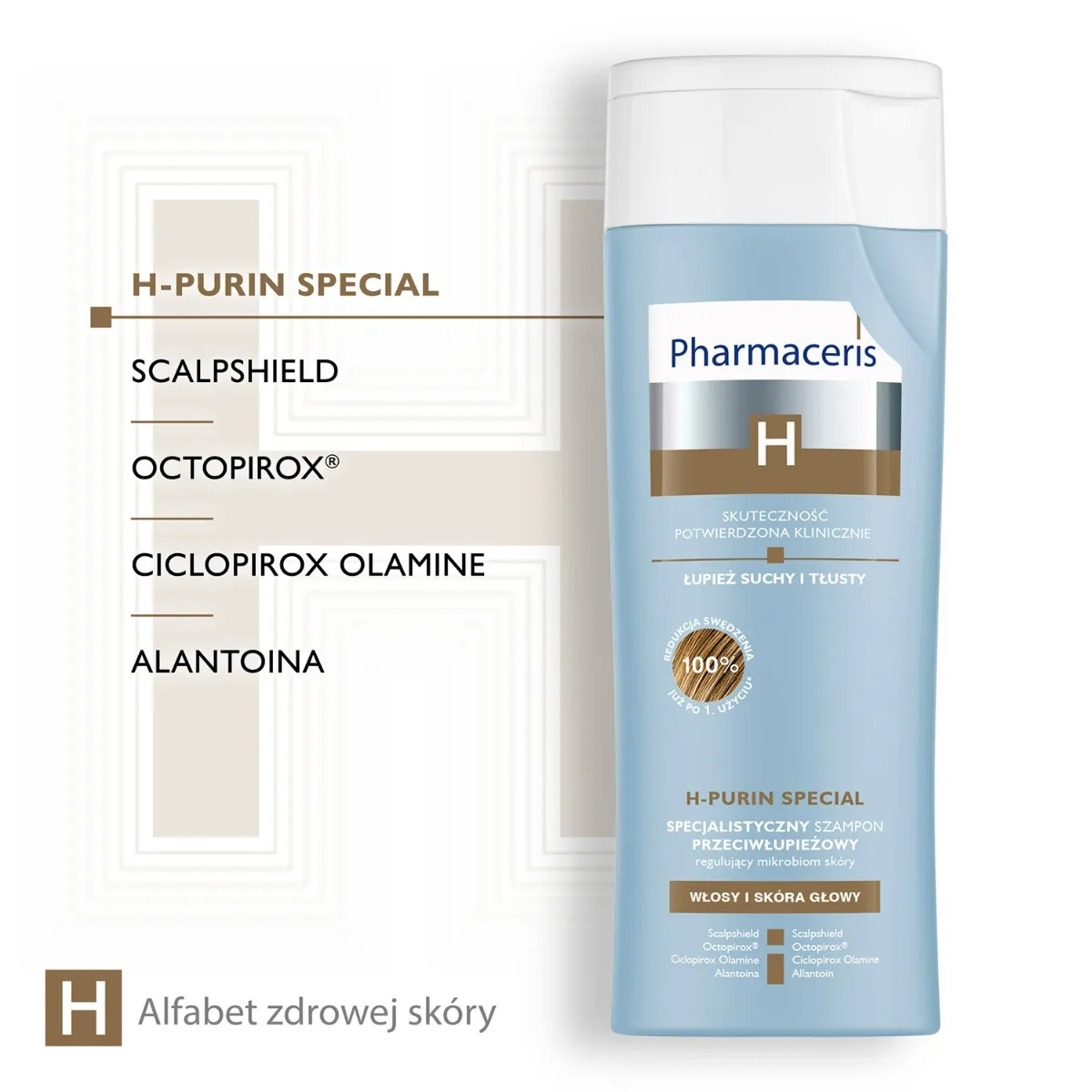 Pharmaceris H-Purin Special, specjalistyczny szampon przeciwłupieżowy regulujący mikrobiom skóry, 250 ml 