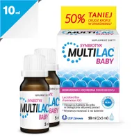 Multilac Baby, suplement diety, krople, 2 butelki po 5ml