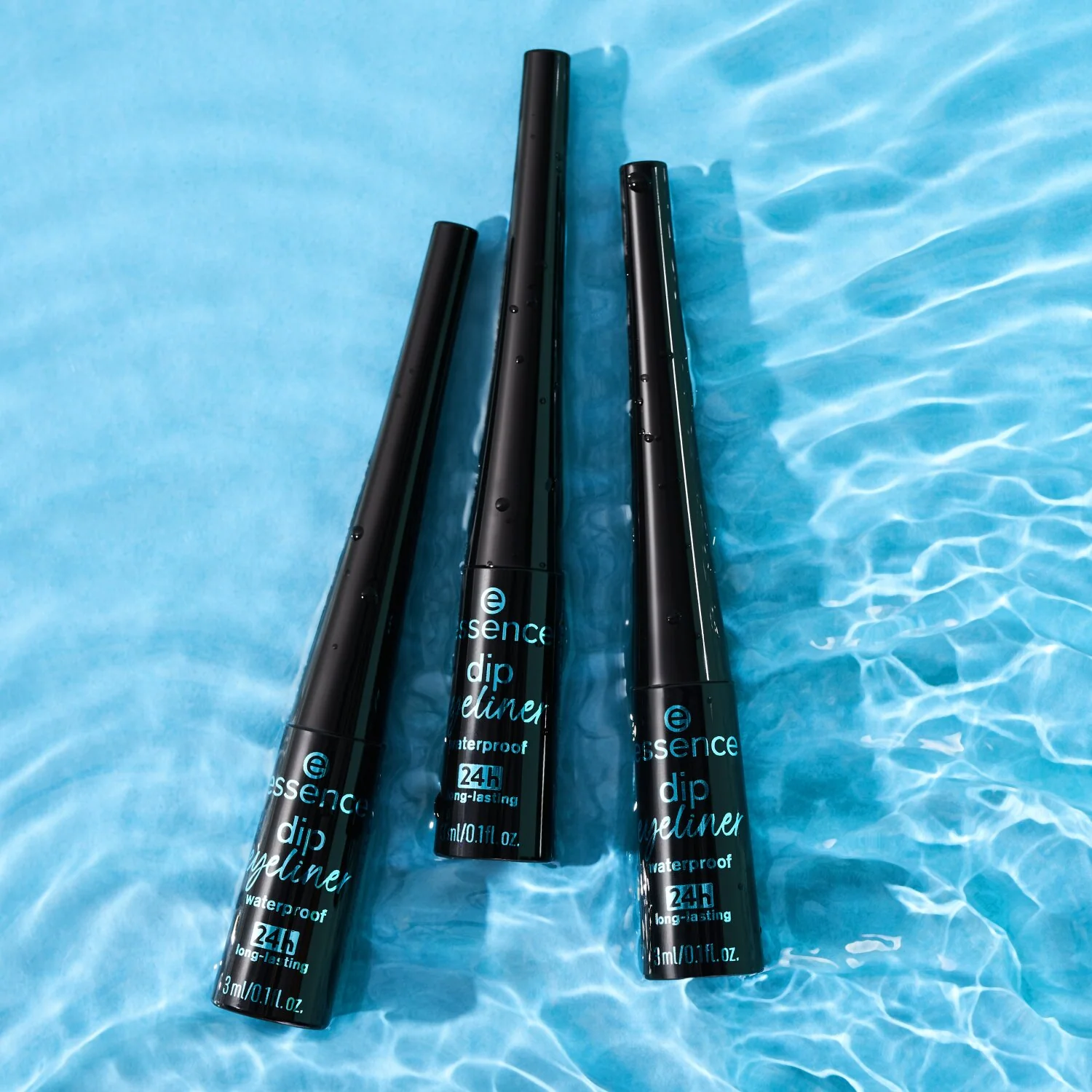 Esscence Eyeliner dip 24h long-lasting eyeliner w płynie, wodoodporny, 01, 3 ml