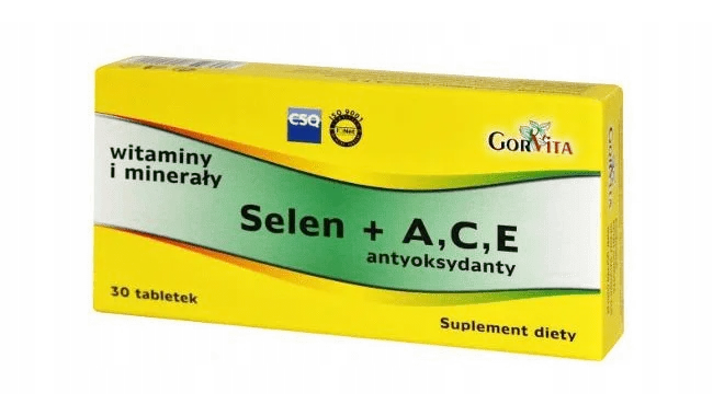 Selen A,C,E, suplement diety, 30 tabletek