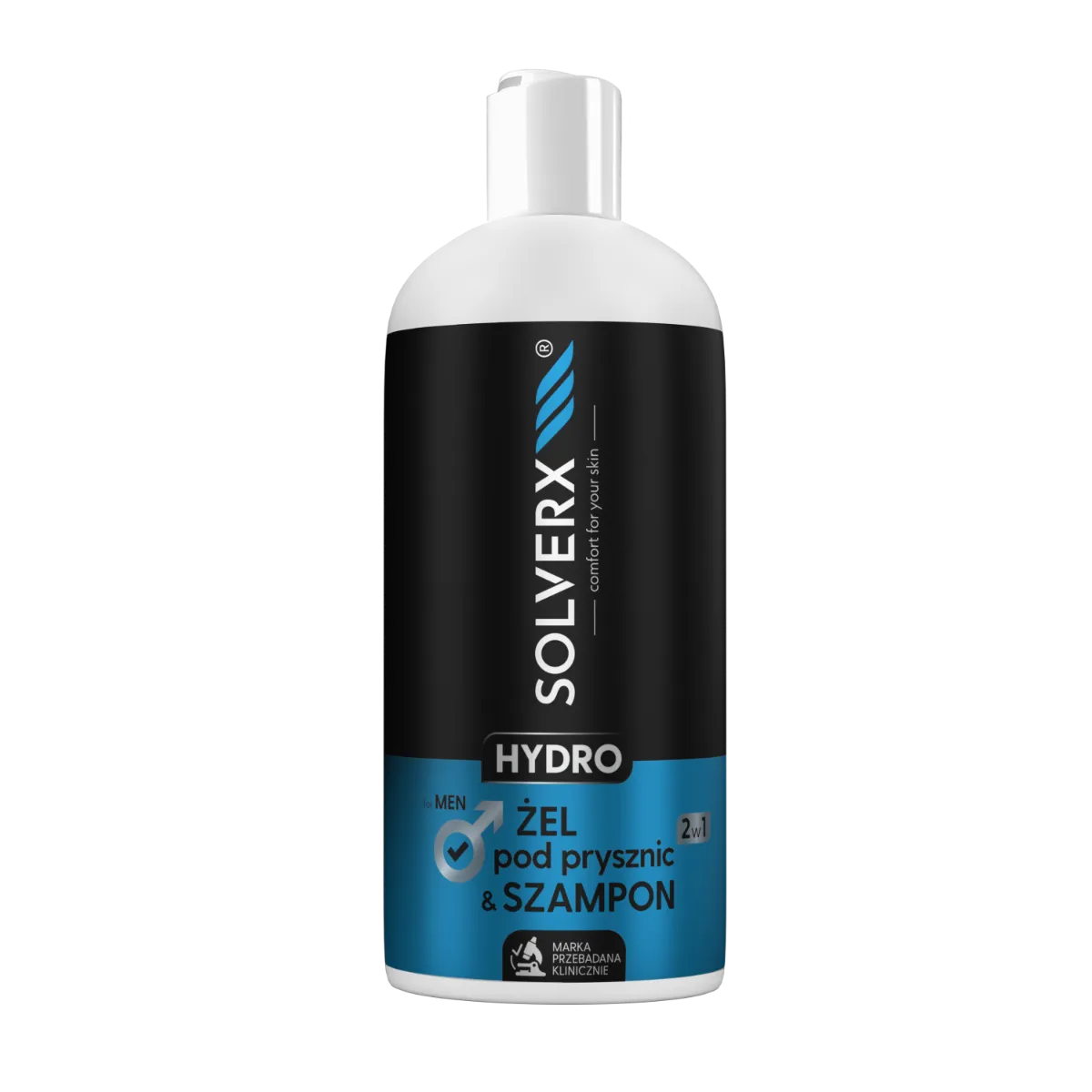Solverx Hydro Men Żel & szampon 2w1, 400 ml