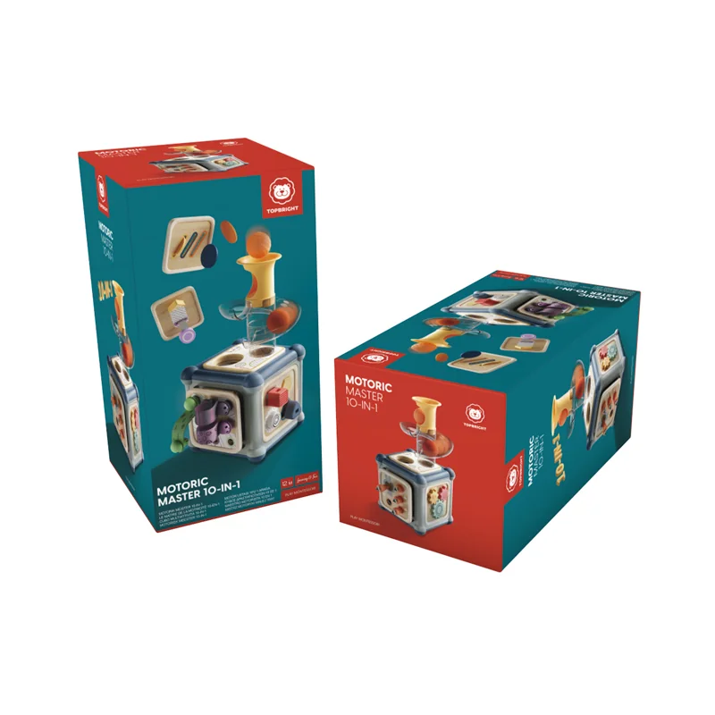 Top Bright Kostka edukacyjna 10 w 1 mistrz motoryki małej 12 m+