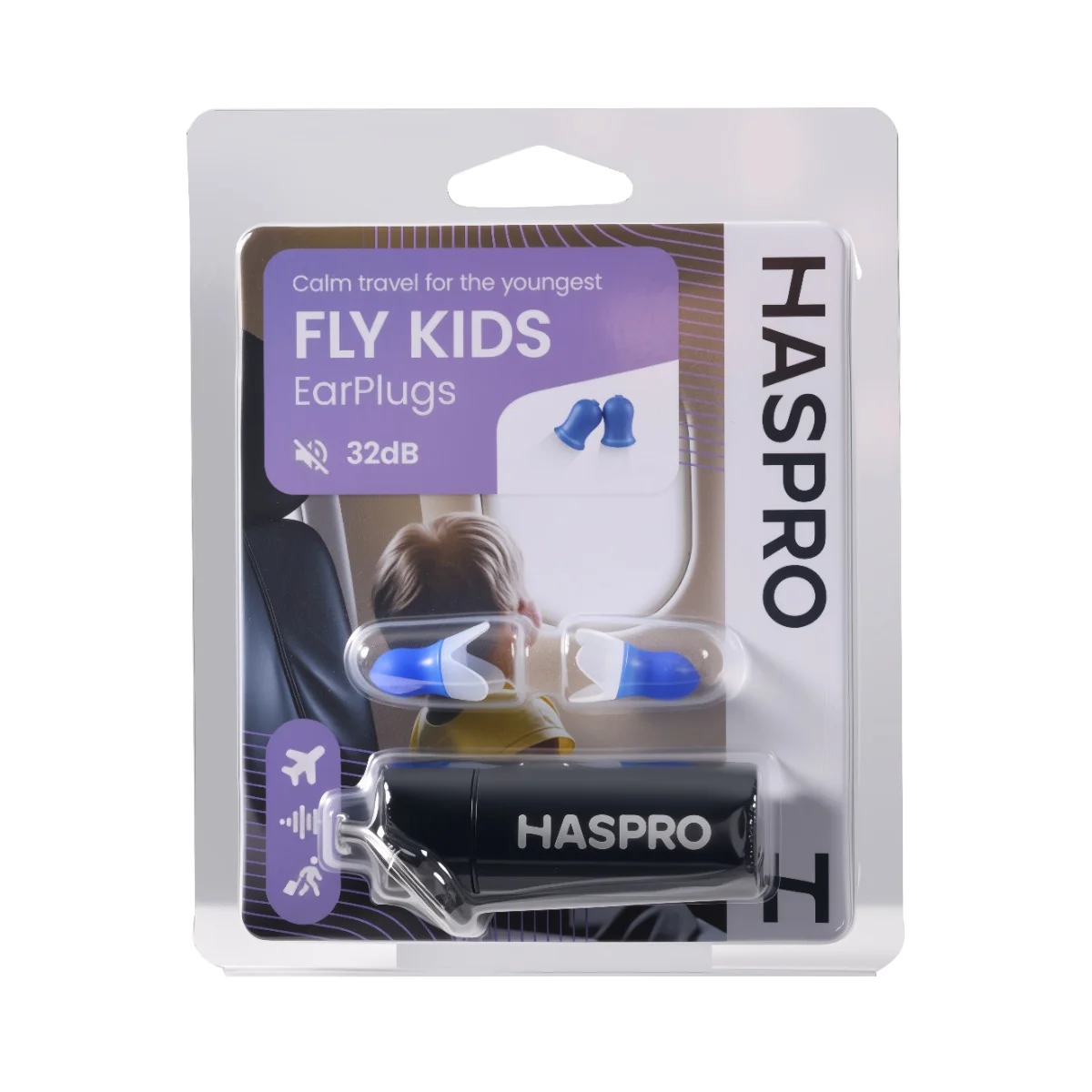 Haspro Fly Kids Universal zatyczki do uszu, 1 para