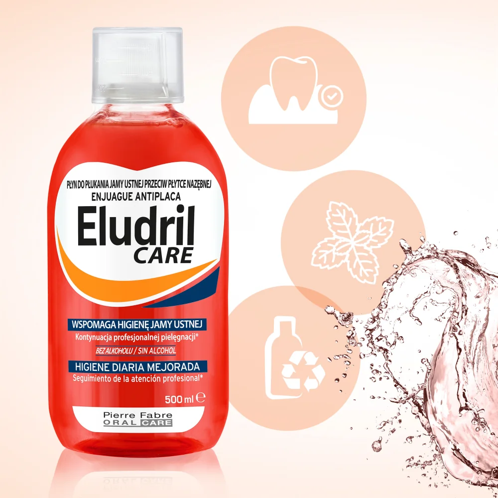 Eludril Care płyn do płukania jamy ustnej, 500 ml