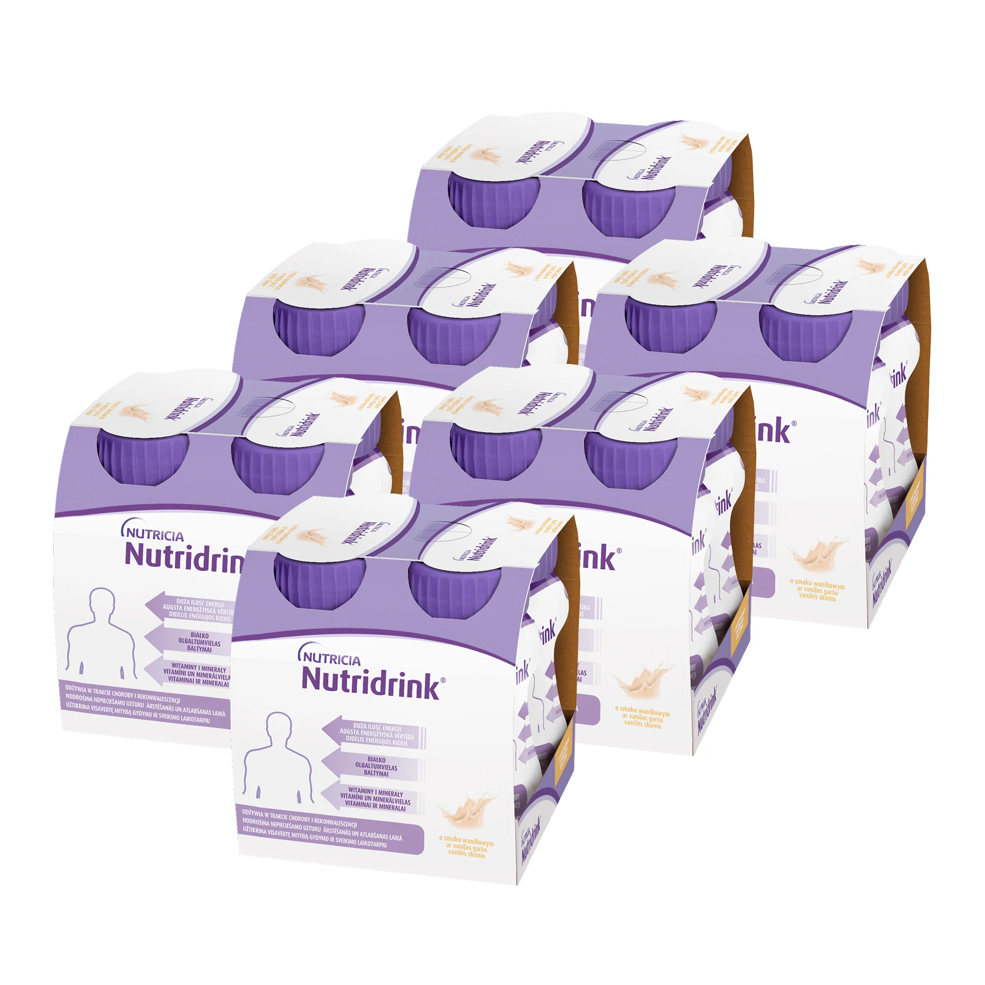 Nutridrink płyn o smaku waniliowym, 6x4x125 ml