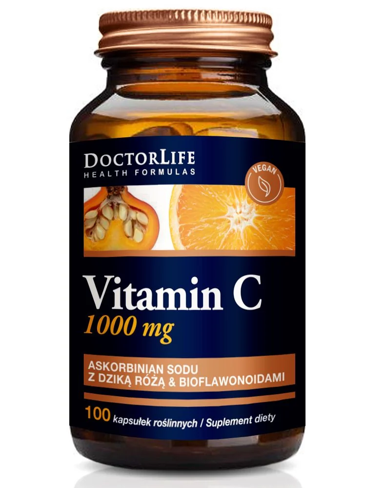 Doctor Life Vitamin C witamina C z dziką różą i bioflawonoidami Doctor Life Vitamin C witamina C z dziką różą i bioflawonoidami