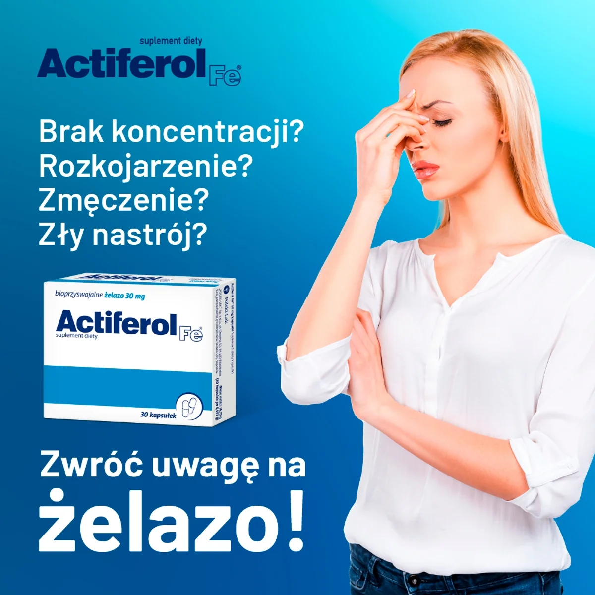 Actiferol Fe 30 mg 30 kapsułek