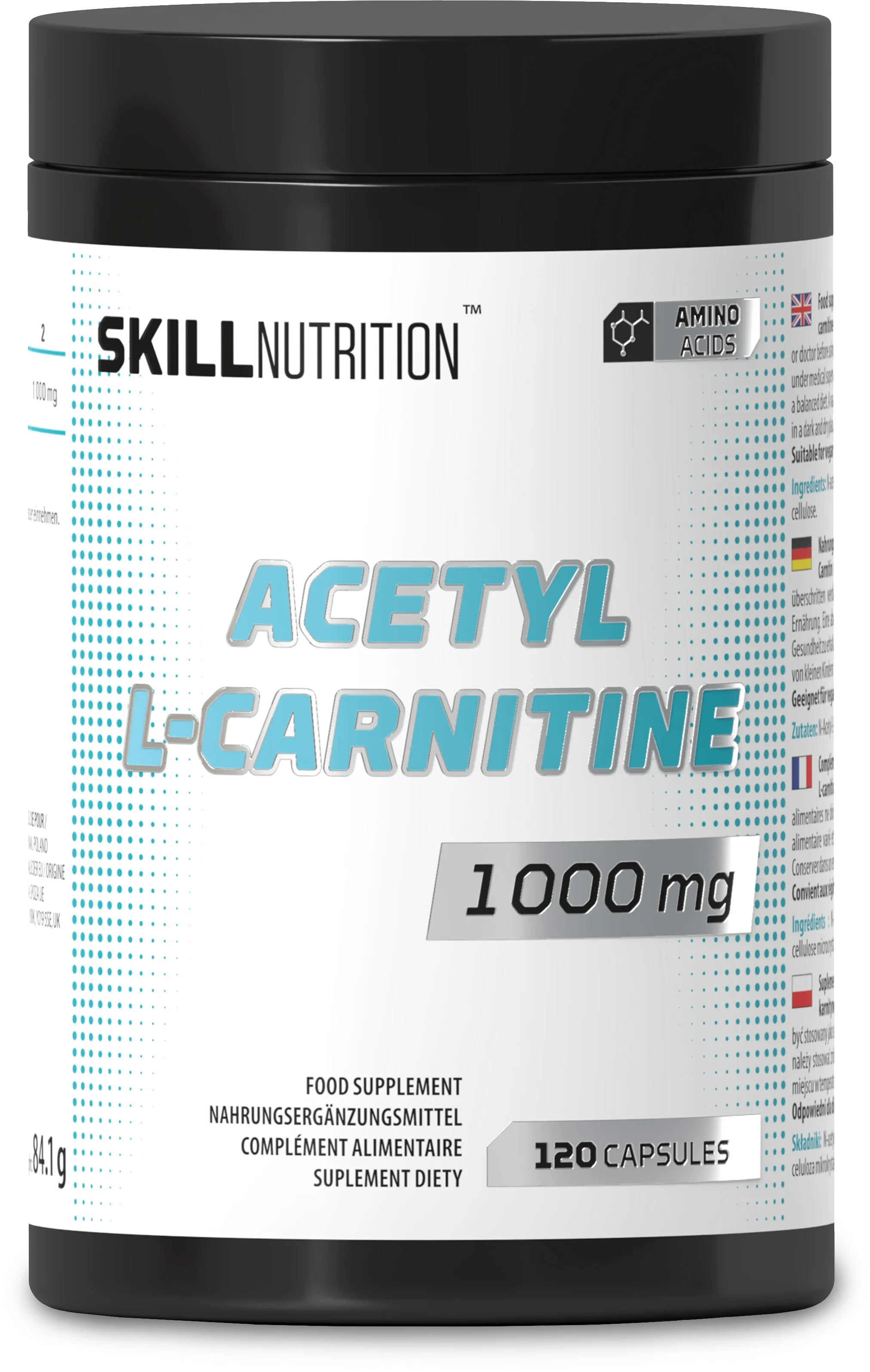 Skill Acetyl L-Karnityna 120 kapsułek wegańskich