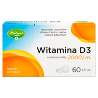 Witamina D3 2000, suplement diety, 60 tabletek