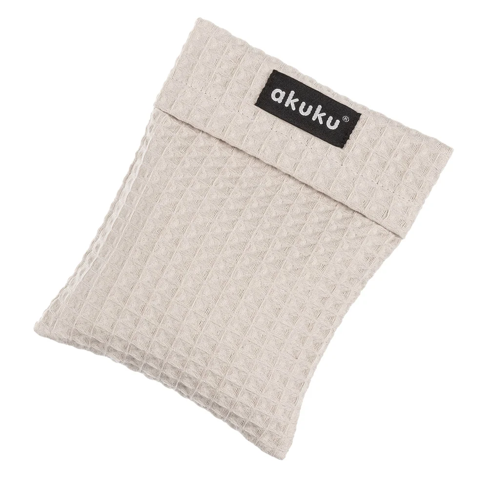 Akuku beżowy termofor z pestkami wiśni 13 x 16 cm, 1 sztuka