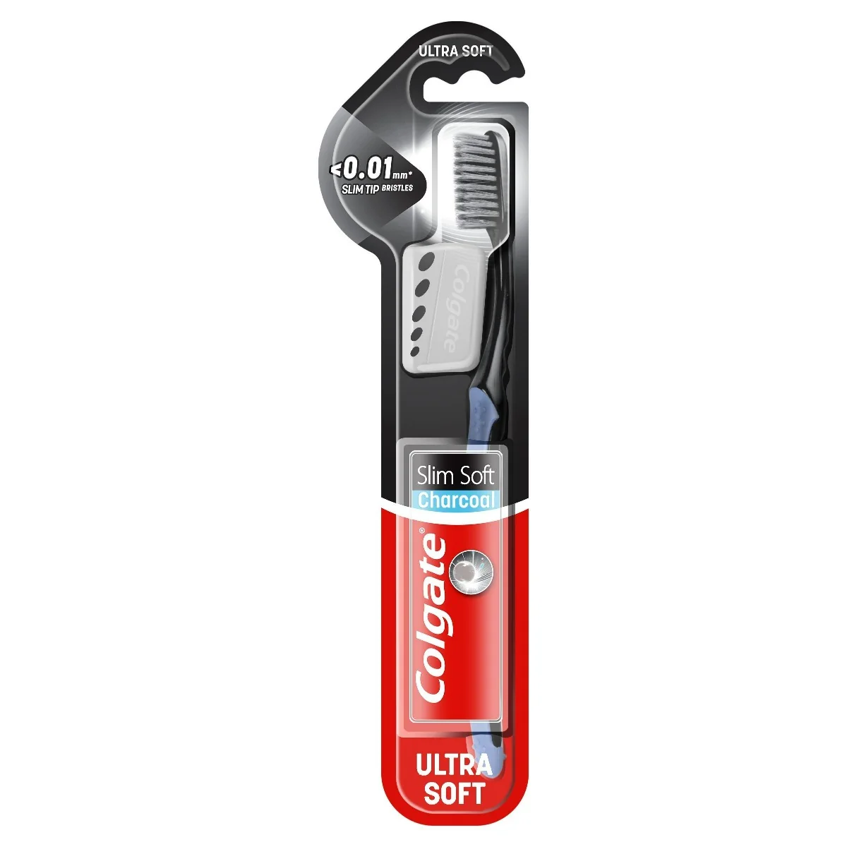 Colgate Slim Soft Charcoal szczoteczka do zębów miękka, 1 szt.