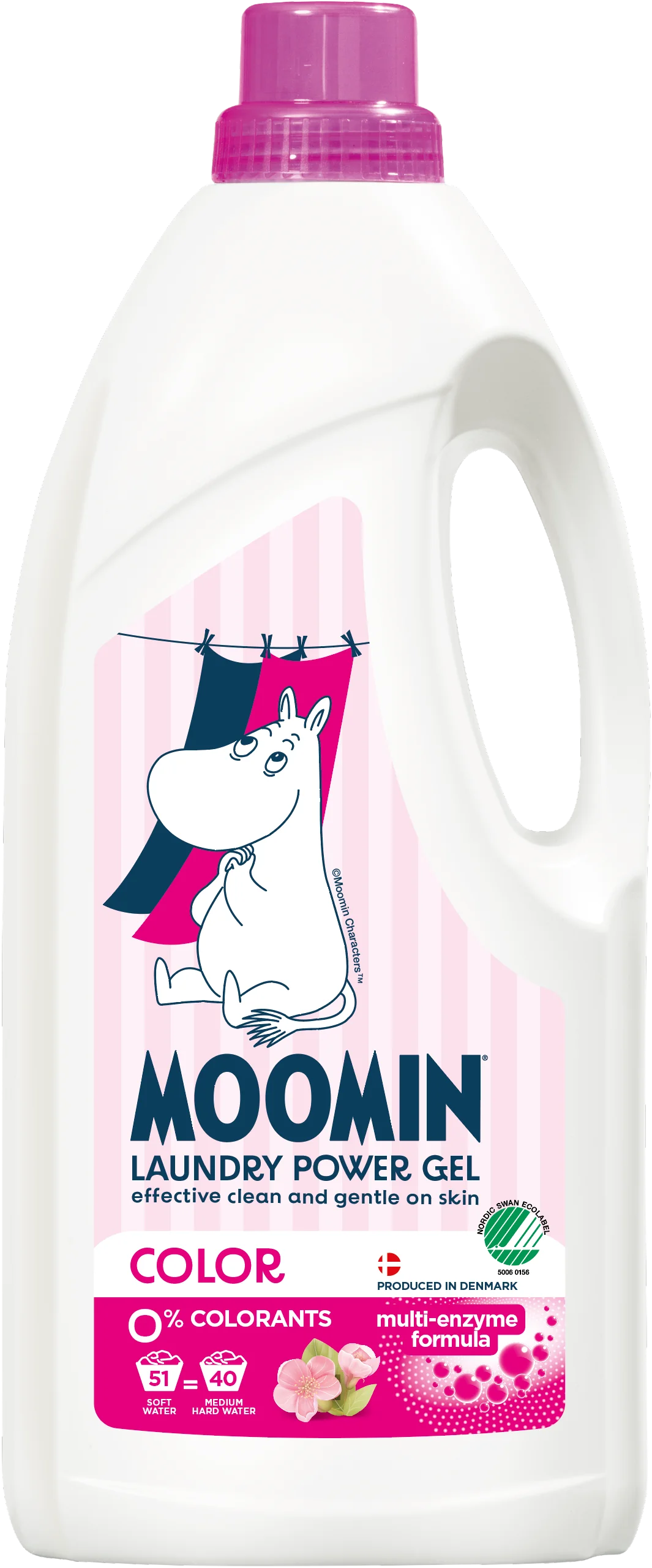 MOOMIN żel do prania tkanin kolorowych 1800 ml