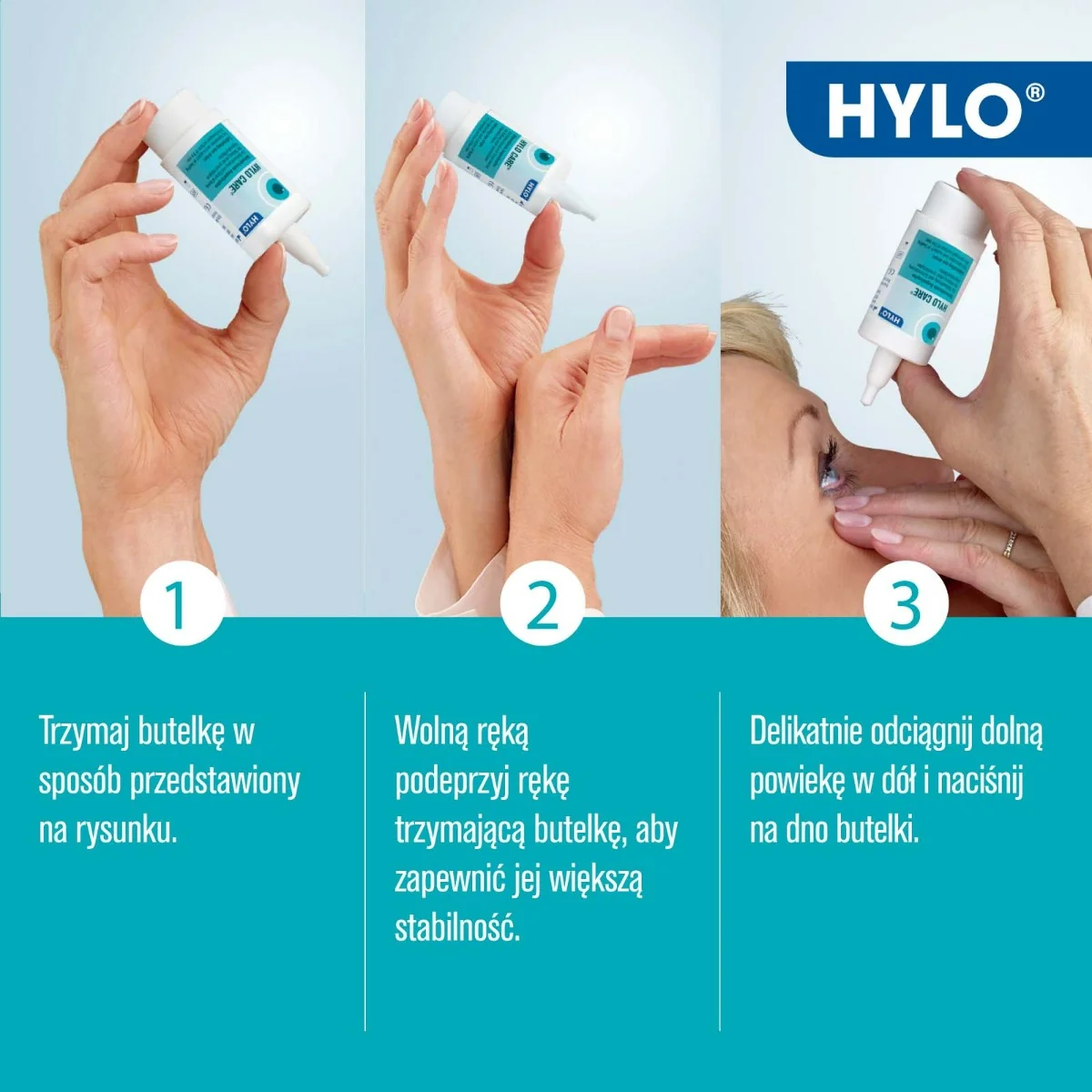 Hylo Care, nawilżające krople do oczu, 10 ml 