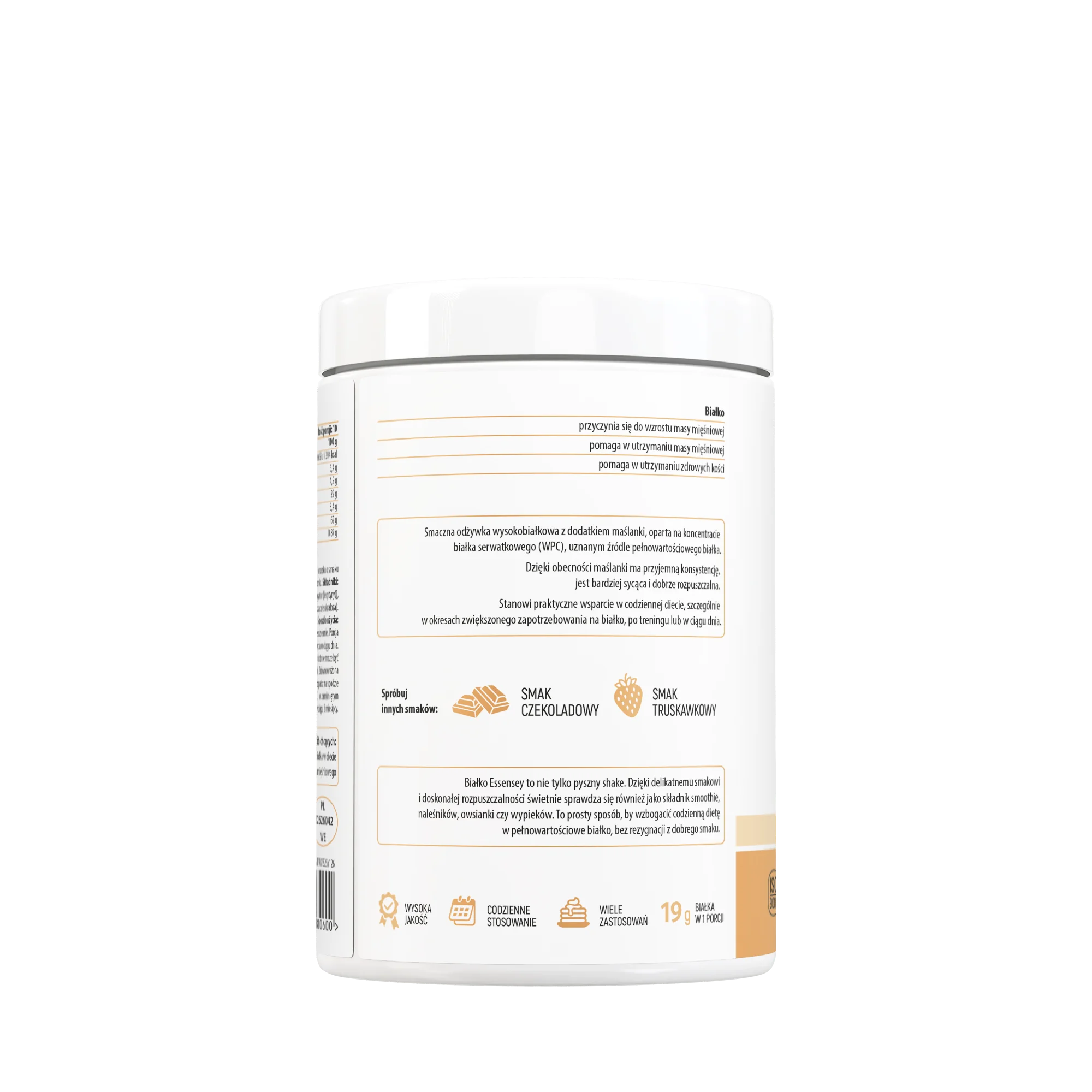 Essensey Whey Protein Premium o smaku waniliowym, proszek, 300 g
