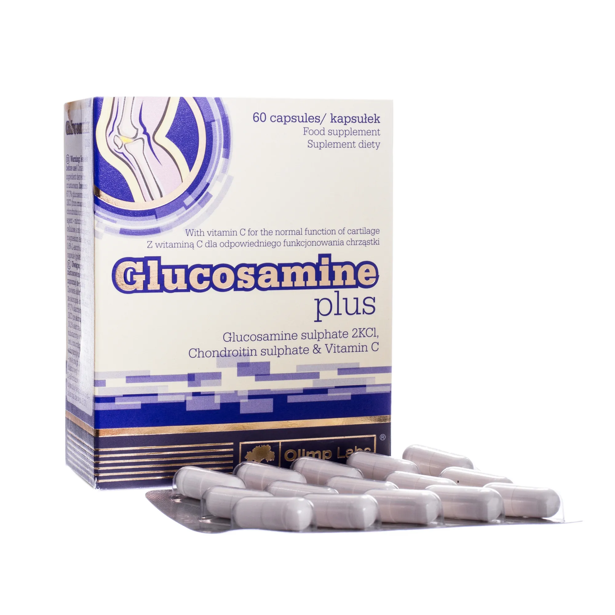 Olimp Glucosamine Plus, suplement diety, 60 kapsułek